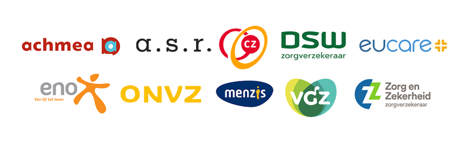 een aantal zorgverzekeraars waarmee Mediq overeenkomsten heeft: achmea, a.s.r.,cz, Dsw, euerocare, eno, onvz,menzis, vgz, zorg en zekerheid.