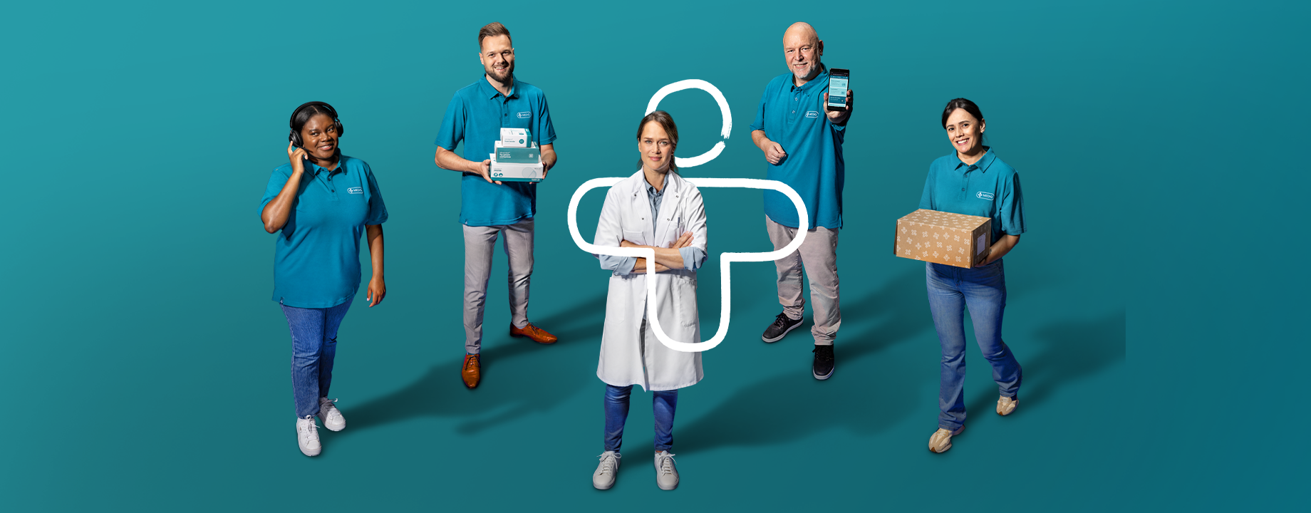 zorgprofessional en mediq support team