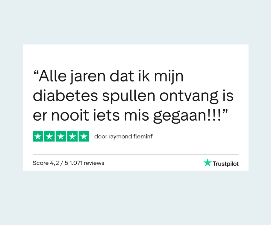 review: alle jaren dat ik diabetesspullen bestel is nooit iets misgegaan