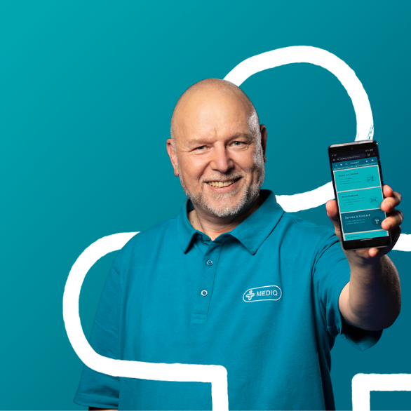 man laat app aan je zien