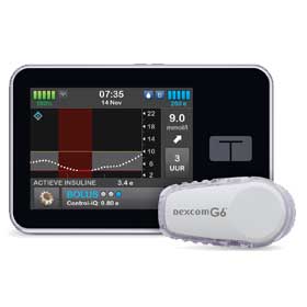 Tandem t:slim X2 insulinepomp met Dexcom G6 glucosesensor