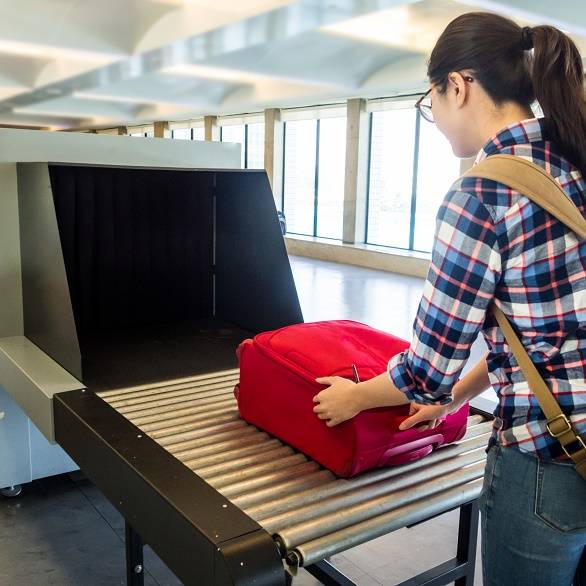 securityscanner op het vliegveld