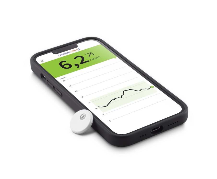 smartphone en freestyle libre 3 plus sensor