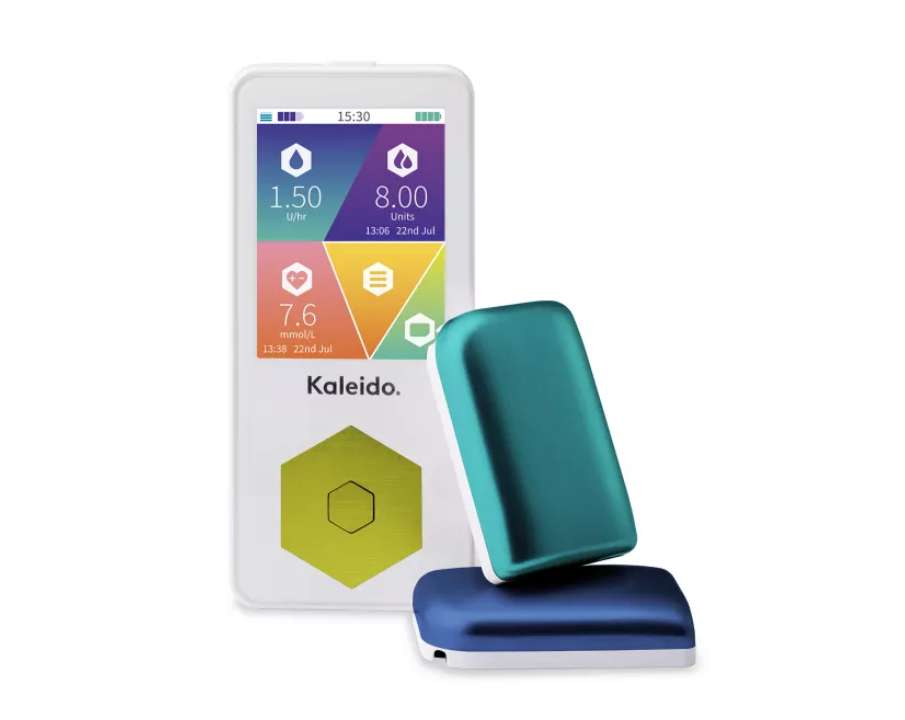De Kaleido insulinepomp is een kleine, lichte en gebruiksvriendelijke semi-patchpomp voor mensen met diabetes.