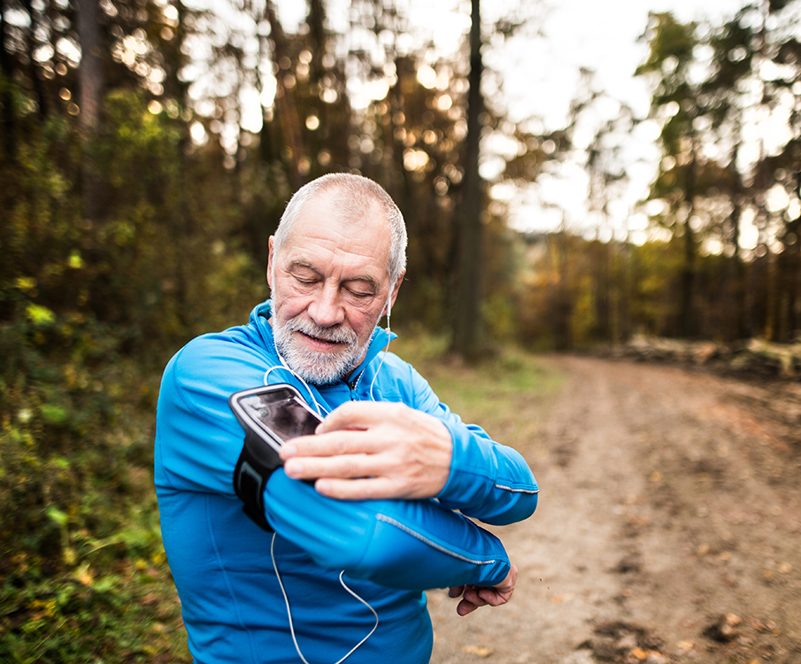 Man zorg voor een goede conditie en gezondheid door te hardlopen