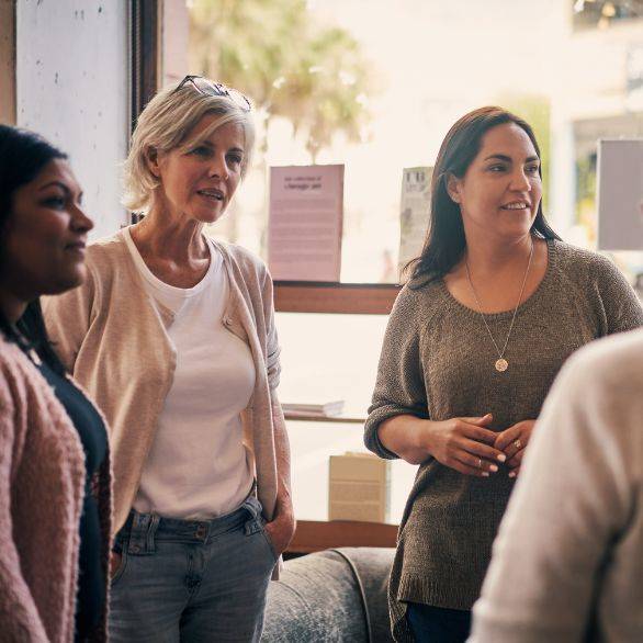 Lotgenoten hebben contact met elkaar