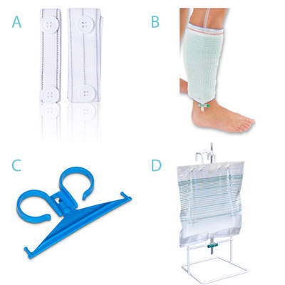 hulpmiddelen beenbandjes beenzakhouder bedhaak vloerstandaard