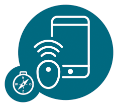 keuzekompas icoon sensor