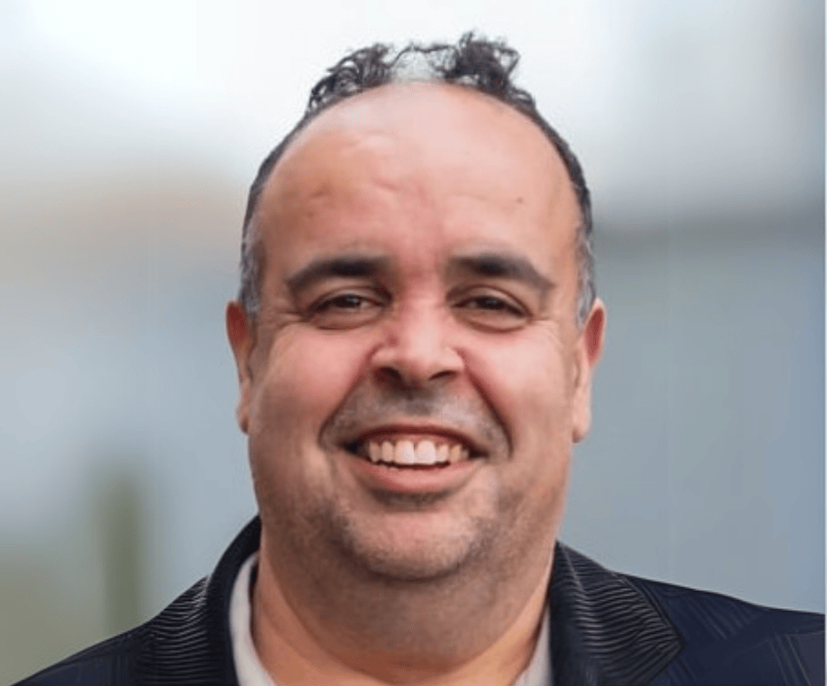 portretfoto lachende man